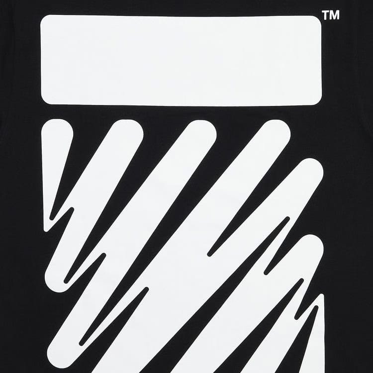Off-White Wave Diag Slim T-Shirt Black/White