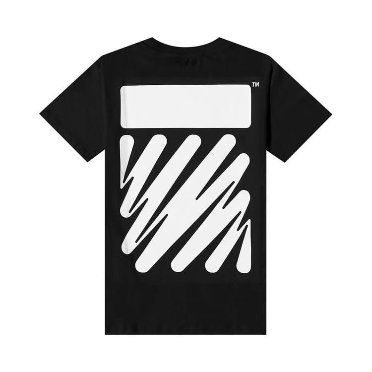 Off-White Wave Diag Slim T-Shirt Black/White
