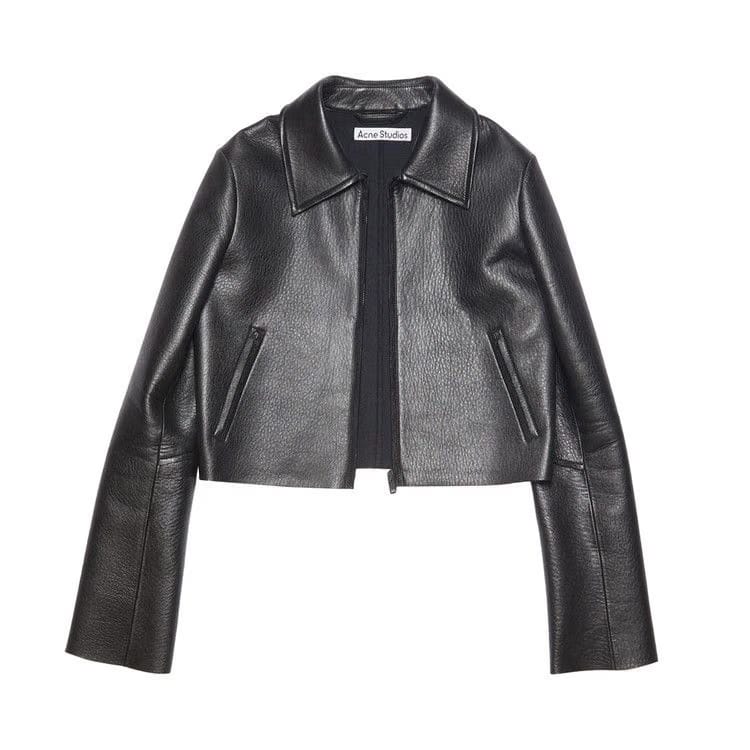 Acne Studios Leather Jacket Black