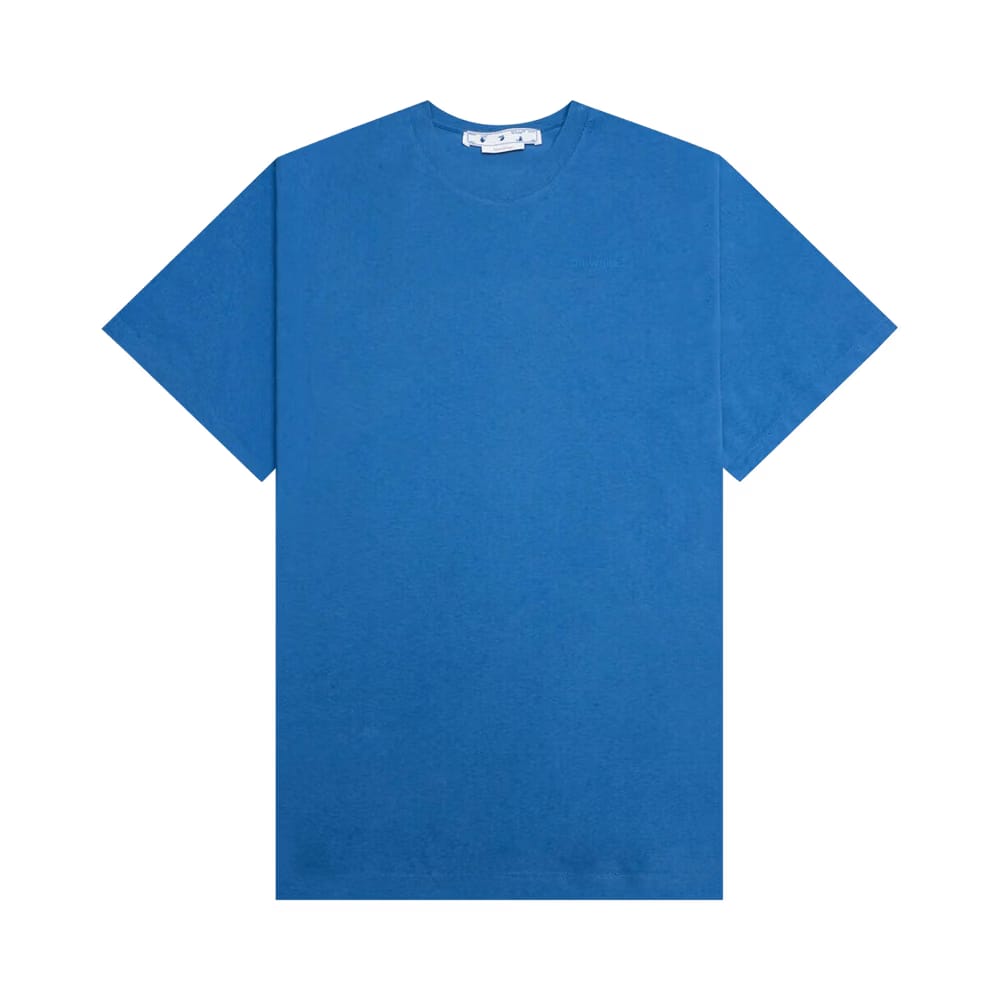 Off-White Diag Tab Over Shorts-Sleeve T-Shirt Peacock