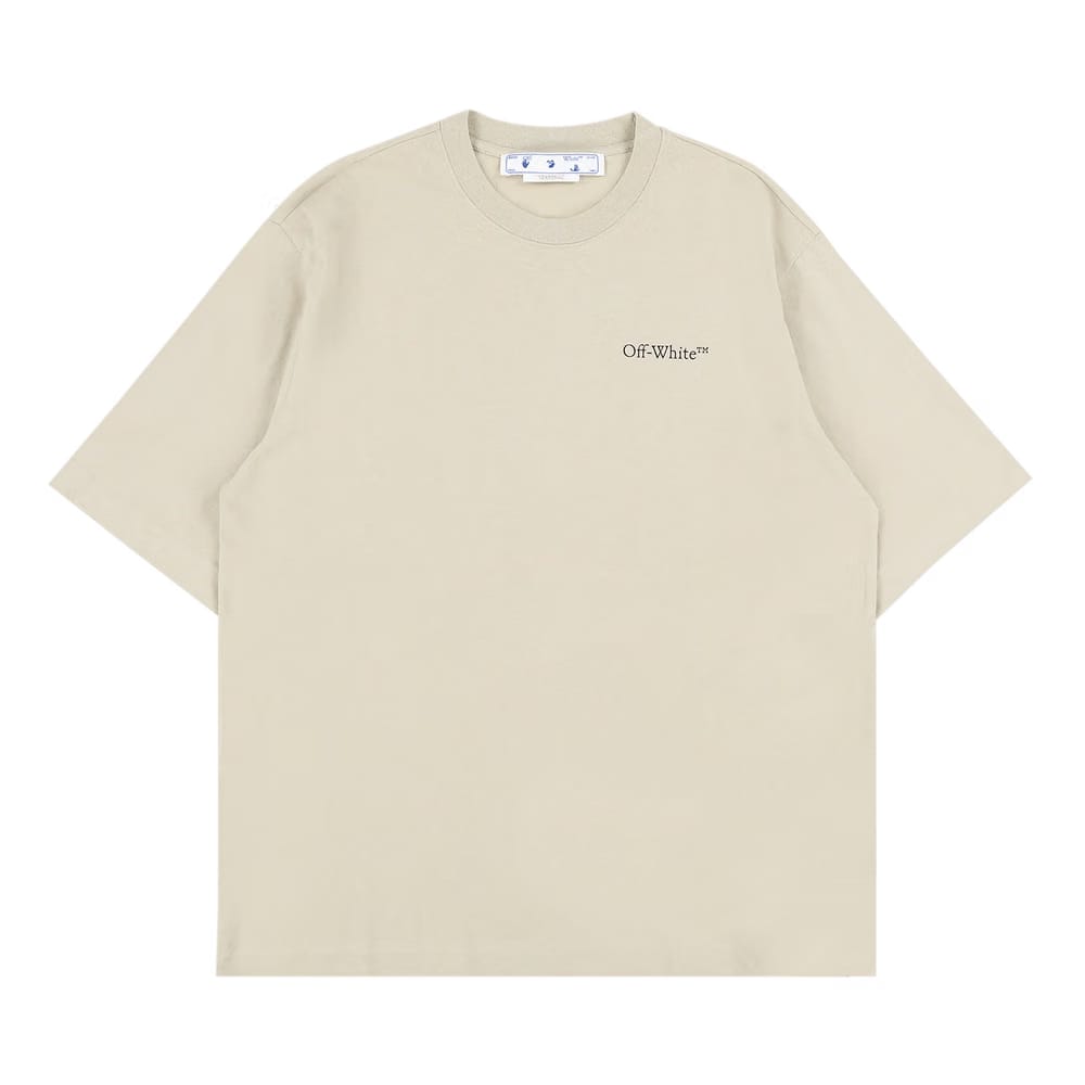 Off-White Caravaggio Crowning Skate T-Shirt Dark Sand