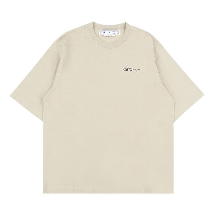 Off-White Caravaggio Crowning Skate T-Shirt Dark Sand