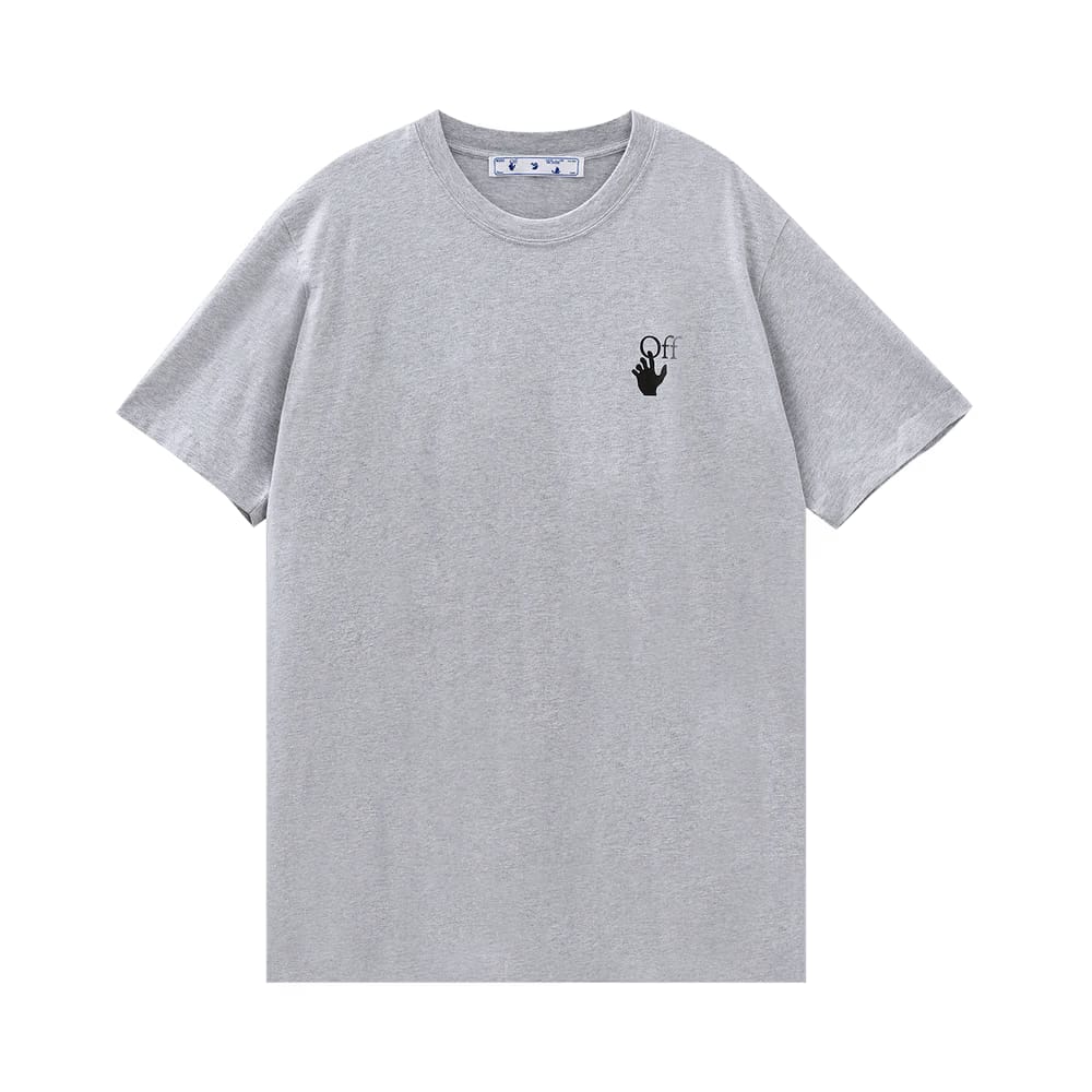 Off-White Marker Slim T-Shirt Grey/Red