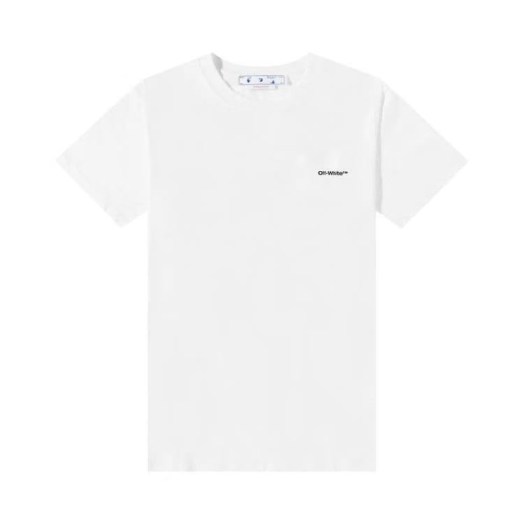 Off-White Wave Diag T-Shirt White