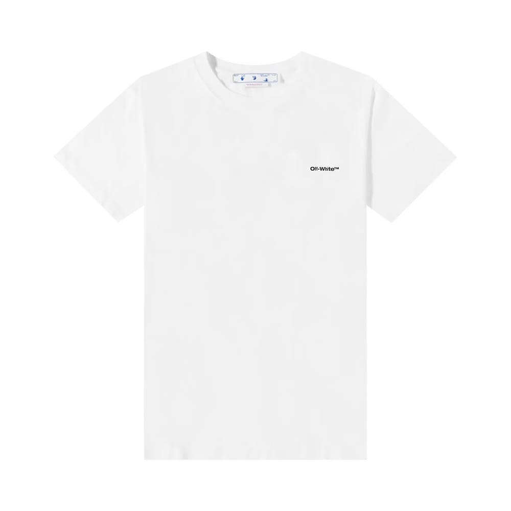 Off-White Wave Diag T-Shirt White