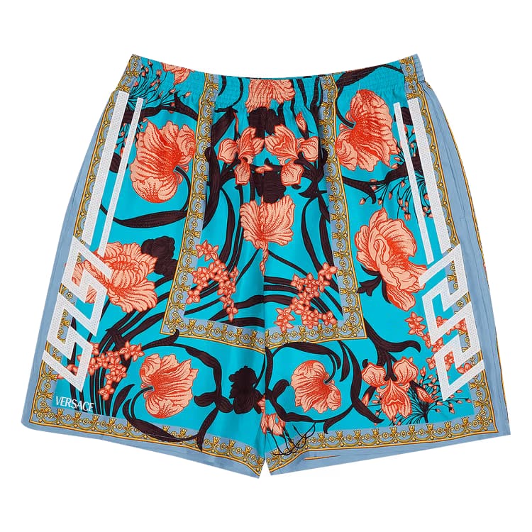 Versace Printed Shorts Blue/Orange