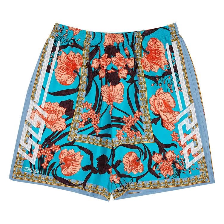Versace Printed Shorts Blue/Orange