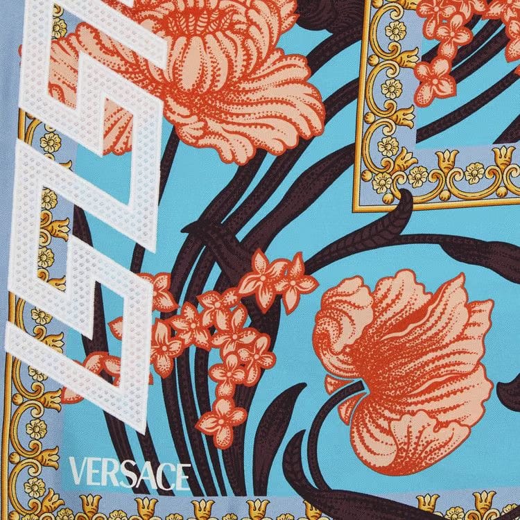 Versace Printed Shorts Blue/Orange