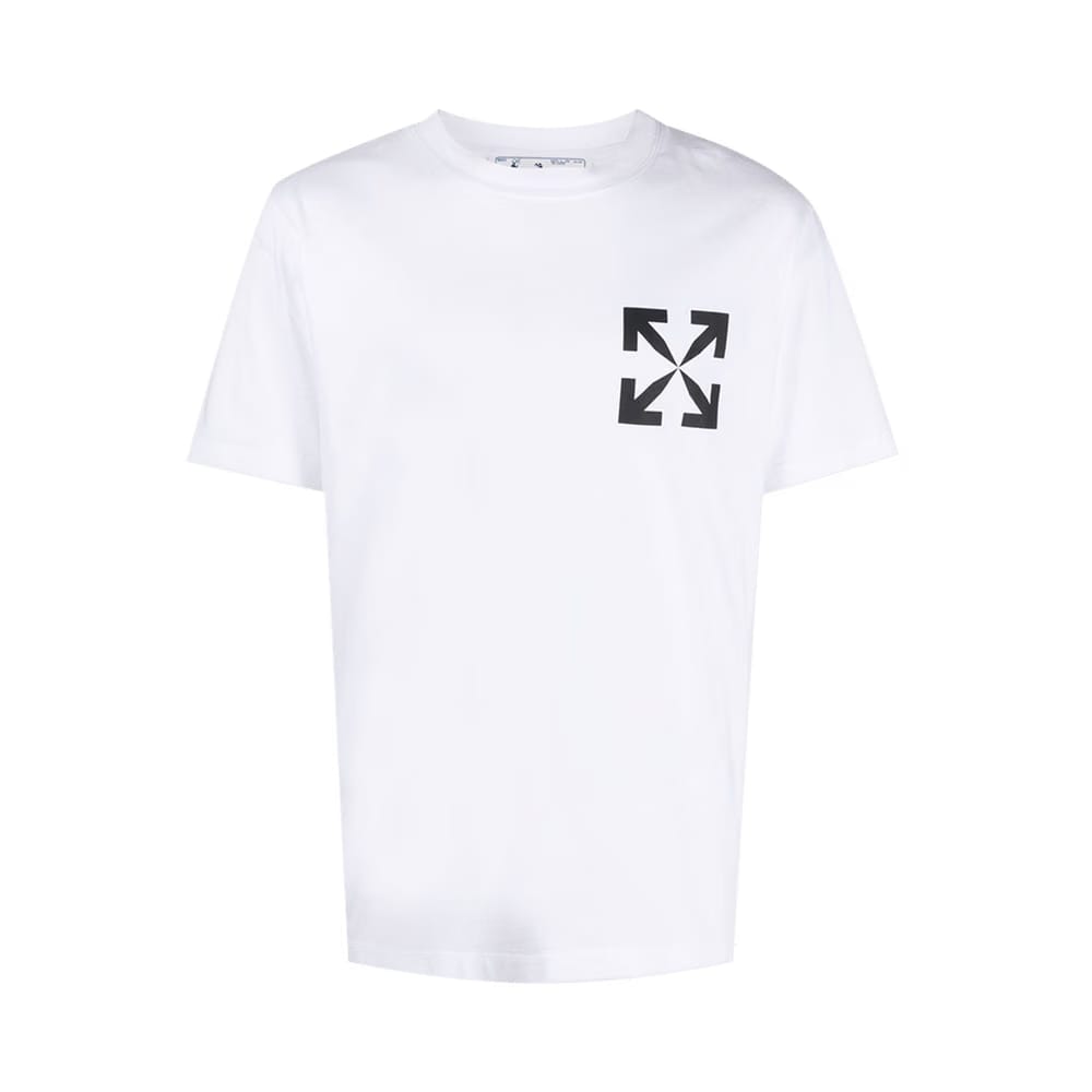 Off-White Single Arrow Slim Shorts-Sleeve T-Shirt White/Black