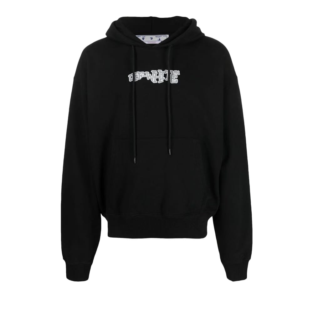 Off-White Carlos Type Over Hoodie Black/White
