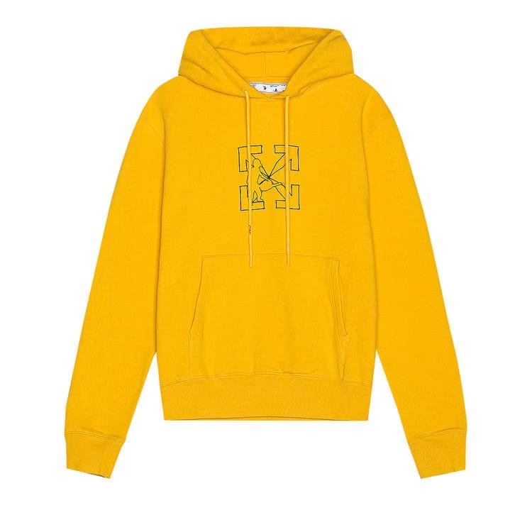 Off-White Workers Logo Slim Hoodie Yellow/Black