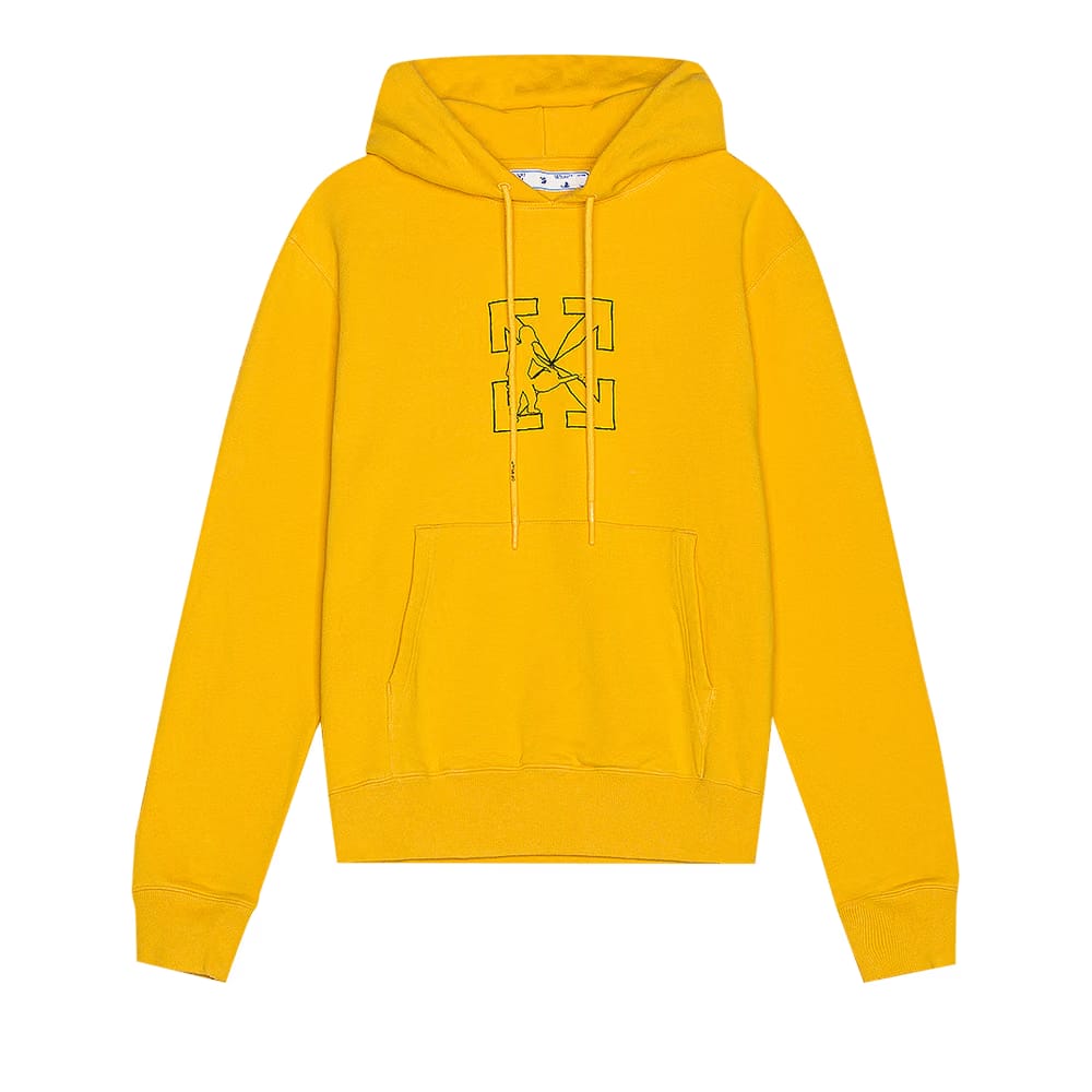 Off-White Workers Logo Slim Hoodie Yellow/Black