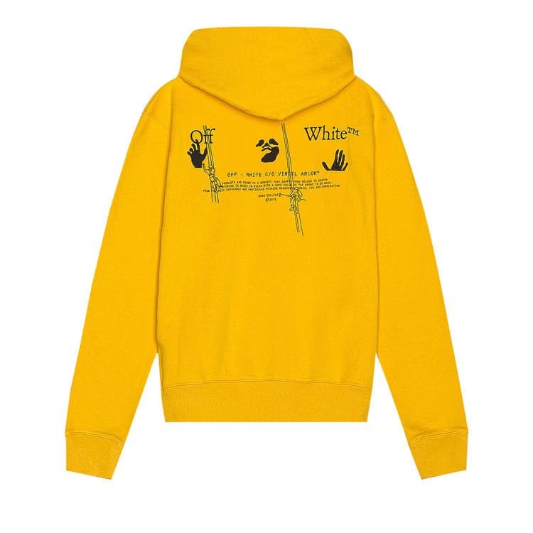Off-White Workers Logo Slim Hoodie Yellow/Black