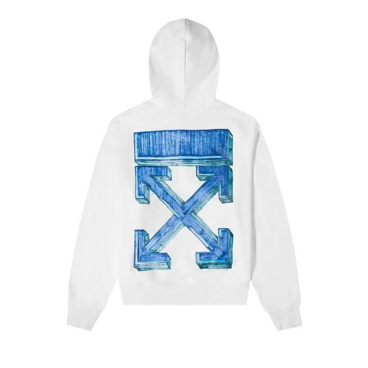 Off-White Marker Over Hoodie White