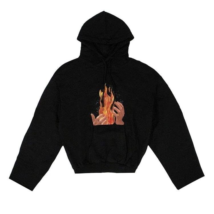 Off-White Diag Fire Back Zip Sweatshirt Black