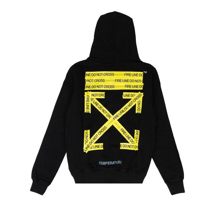 Off-White Fire Tape Sweatshirt Black