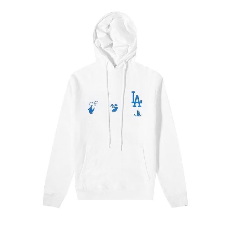 Off-White x MLB Los Angeles Dodgers Hoodie Cream/Blue