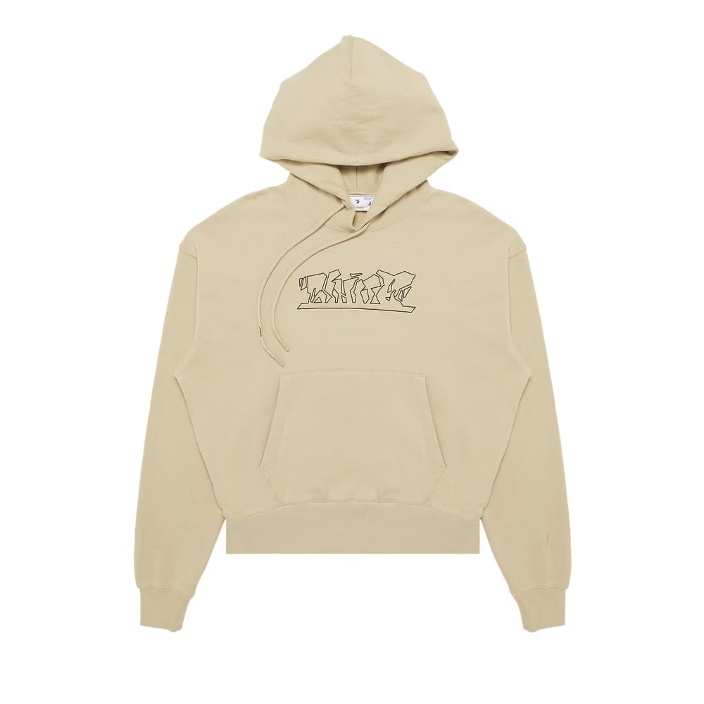 Off-White Figure Of Speech Over Hoodie Dark Sand