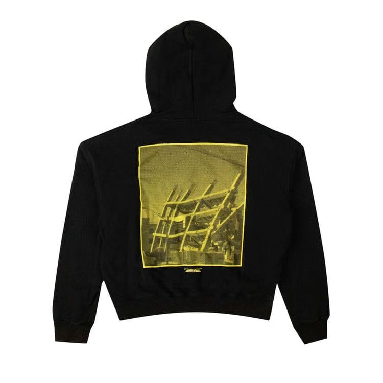 Off-White Graphic Print Hoodie Black