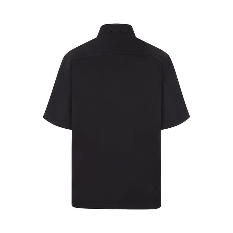 Off-White Wave Off Summer Shorts-Sleeve Shirt Black/White