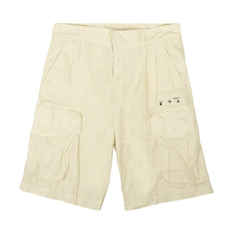 Off-White Logo Utility Shorts White