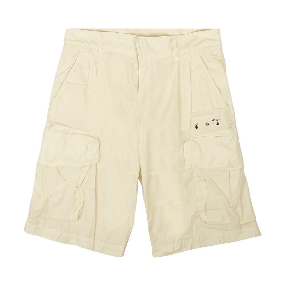 Off-White Logo Utility Shorts White