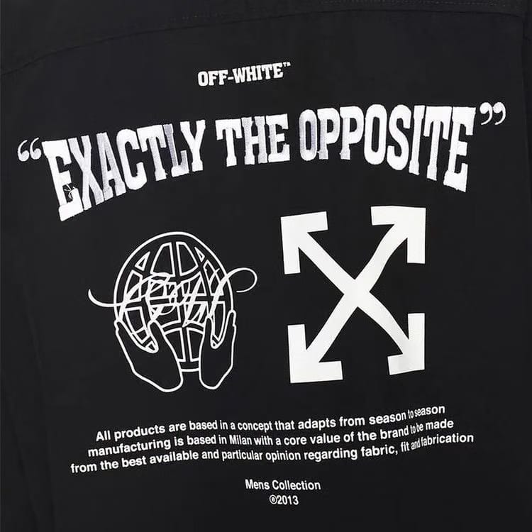 Off-White Exact Opposite Shirt Jacket Black/White