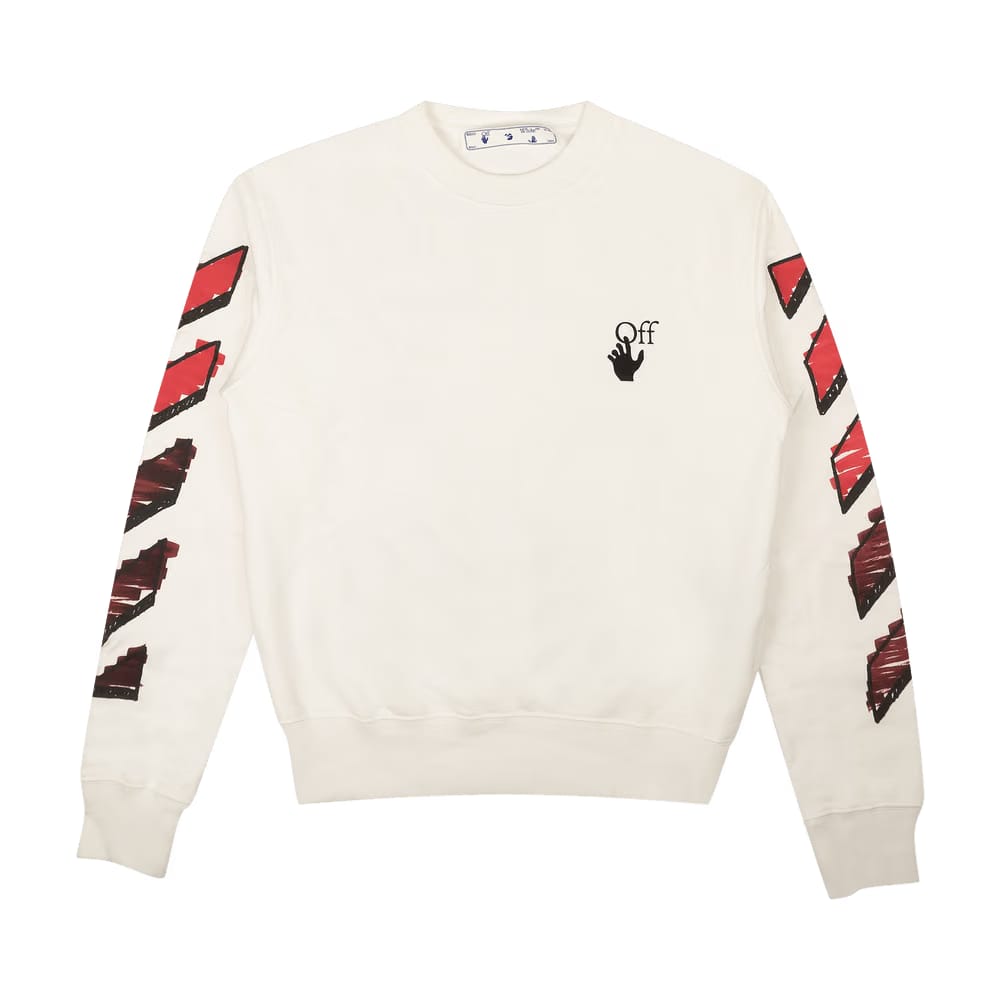 Off-White Marker Arrows Crewneck Sweatshirt White