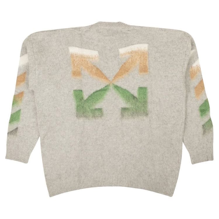 Off-White Diag Brushed Sweater Grey
