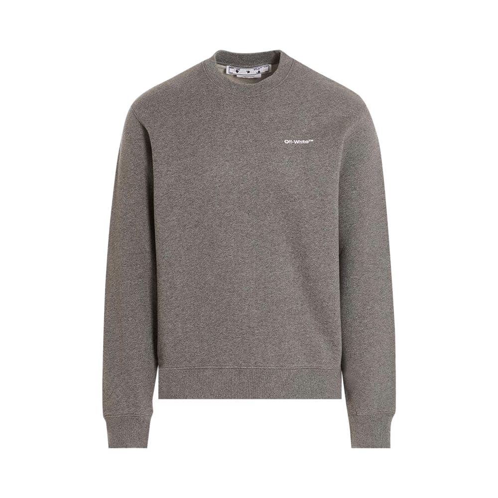 Off-White Wave Outline Diag Sweatshirt Grey