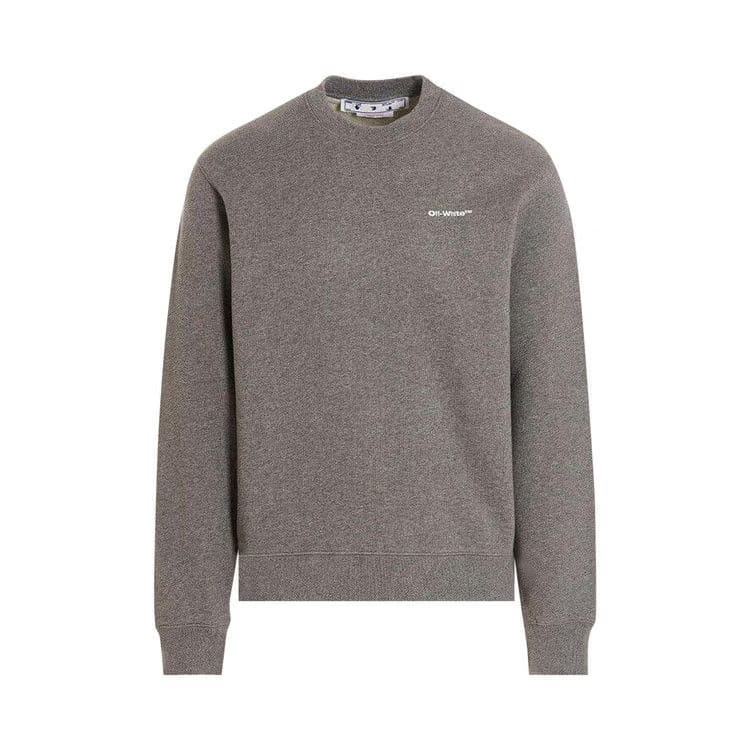 Off-White Wave Outline Diag Sweatshirt Grey