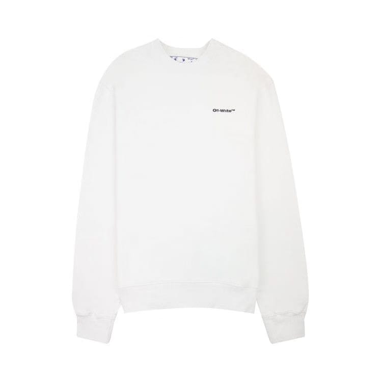 Off-White Wave Diag Sweatshirt White