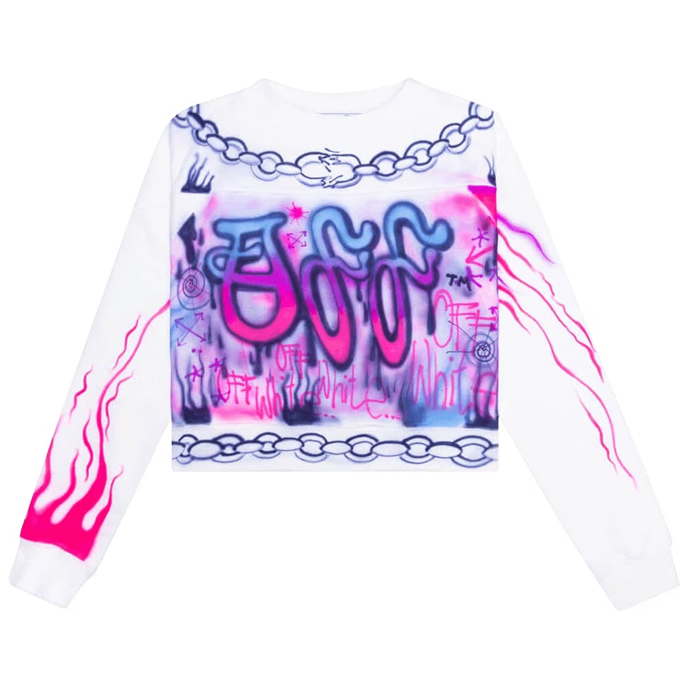 Off-White Babybrush Contour Crewneck White/Multicolor