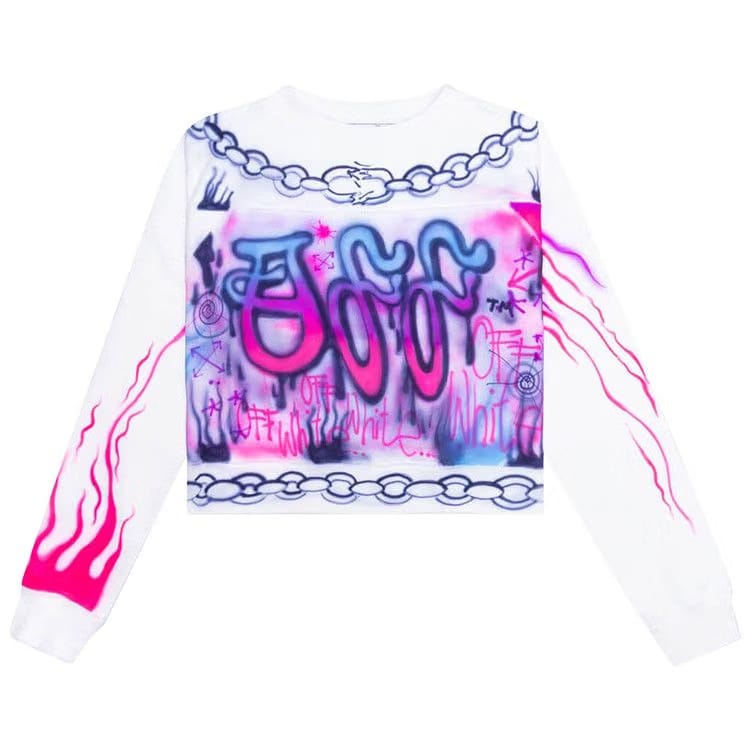 Off-White Babybrush Contour Crewneck White/Multicolor