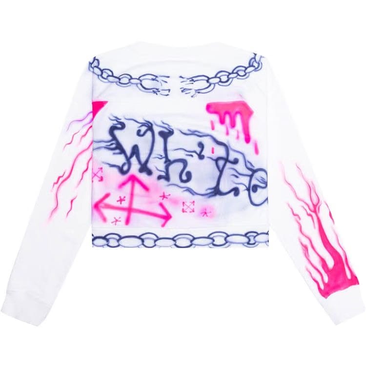 Off-White Babybrush Contour Crewneck White/Multicolor
