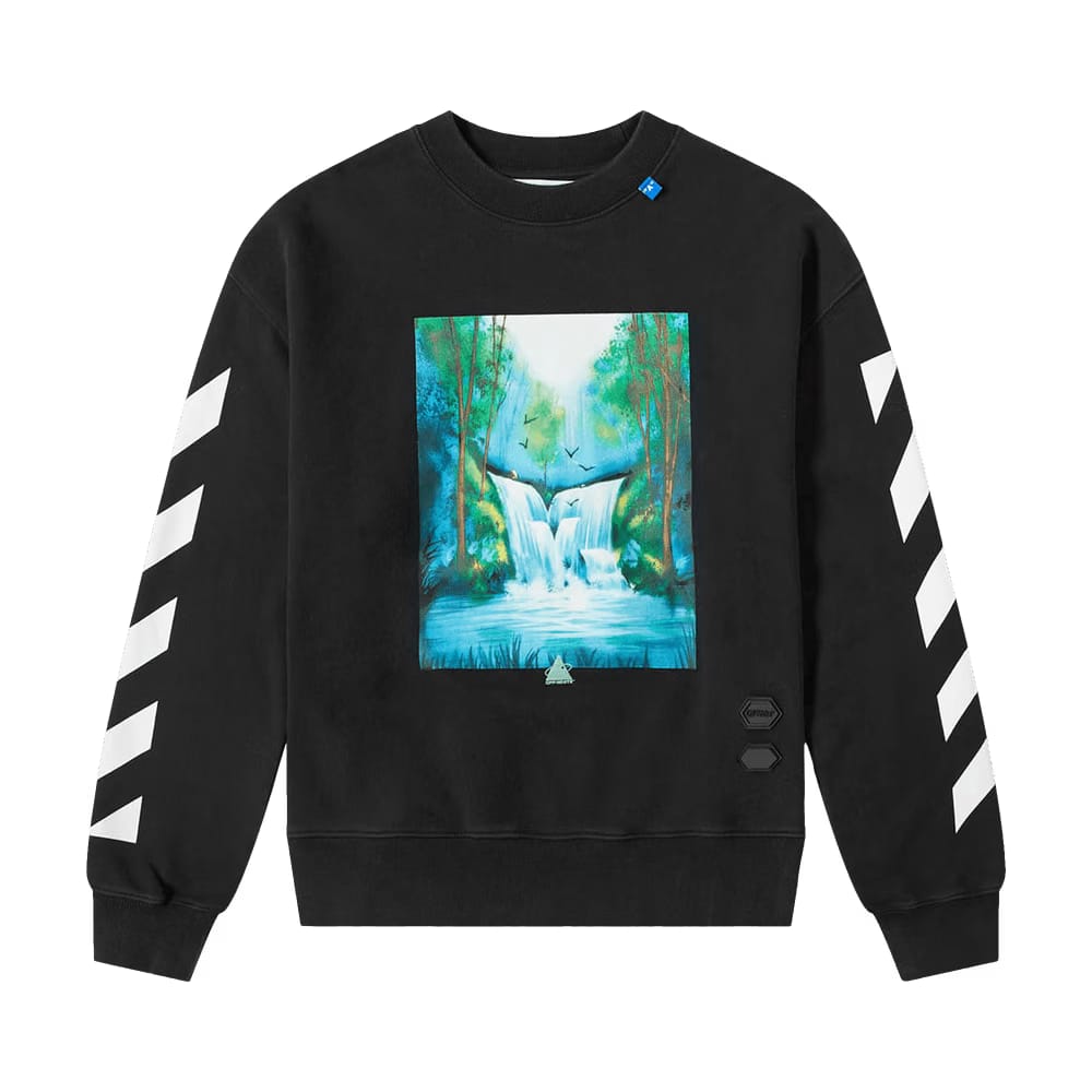 Off-White Waterfall Over Sweatshirt Black