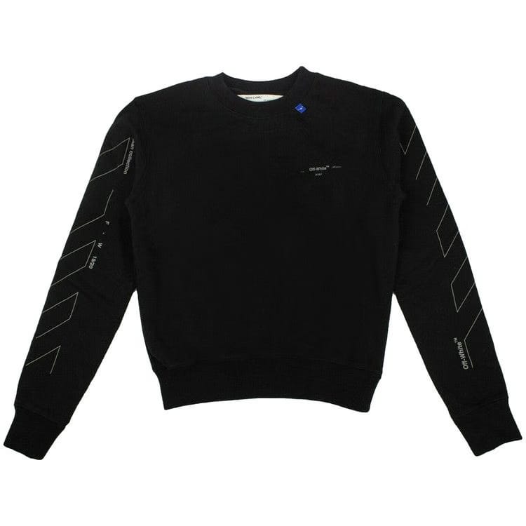 Off-White Diag Unfinished Slim Crewneck Black / Silver