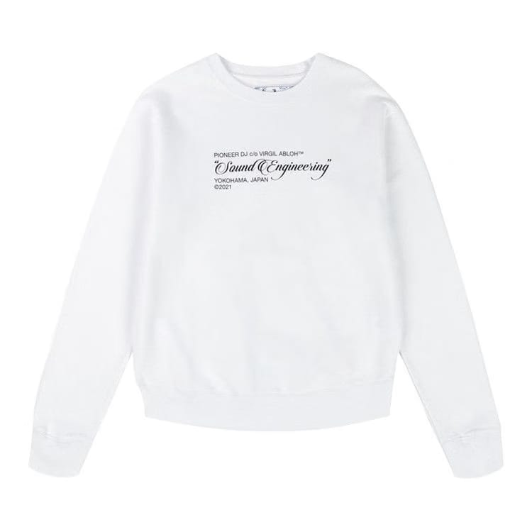 Off-White x Pioneer Sound Engineering Crewneck White/Brilliant Green
