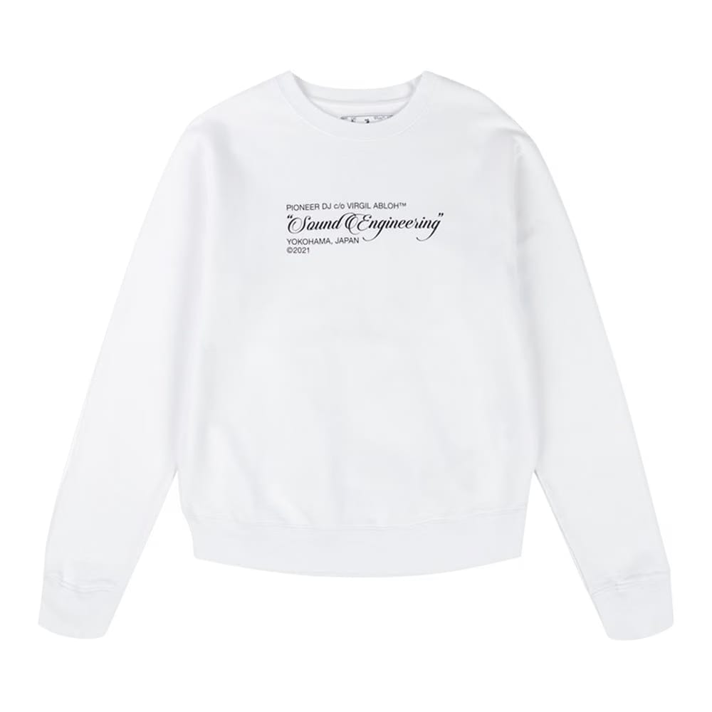 Off-White x Pioneer Sound Engineering Crewneck White/Brilliant Green