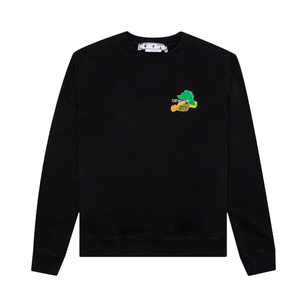Off-White Brush Arrow Slim Crewneck Black/Multicolor