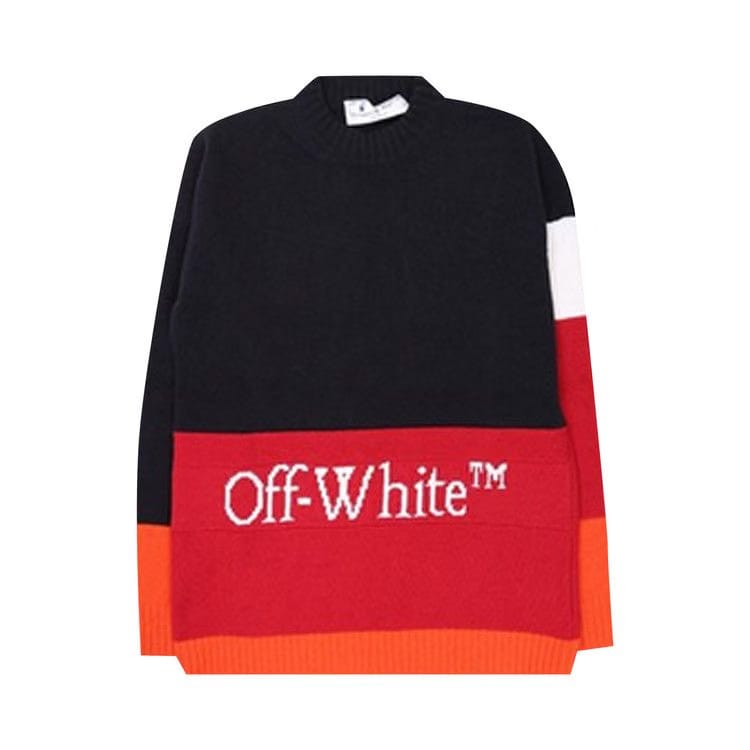 Off-White Color Block Off Crewneck Blue/Red