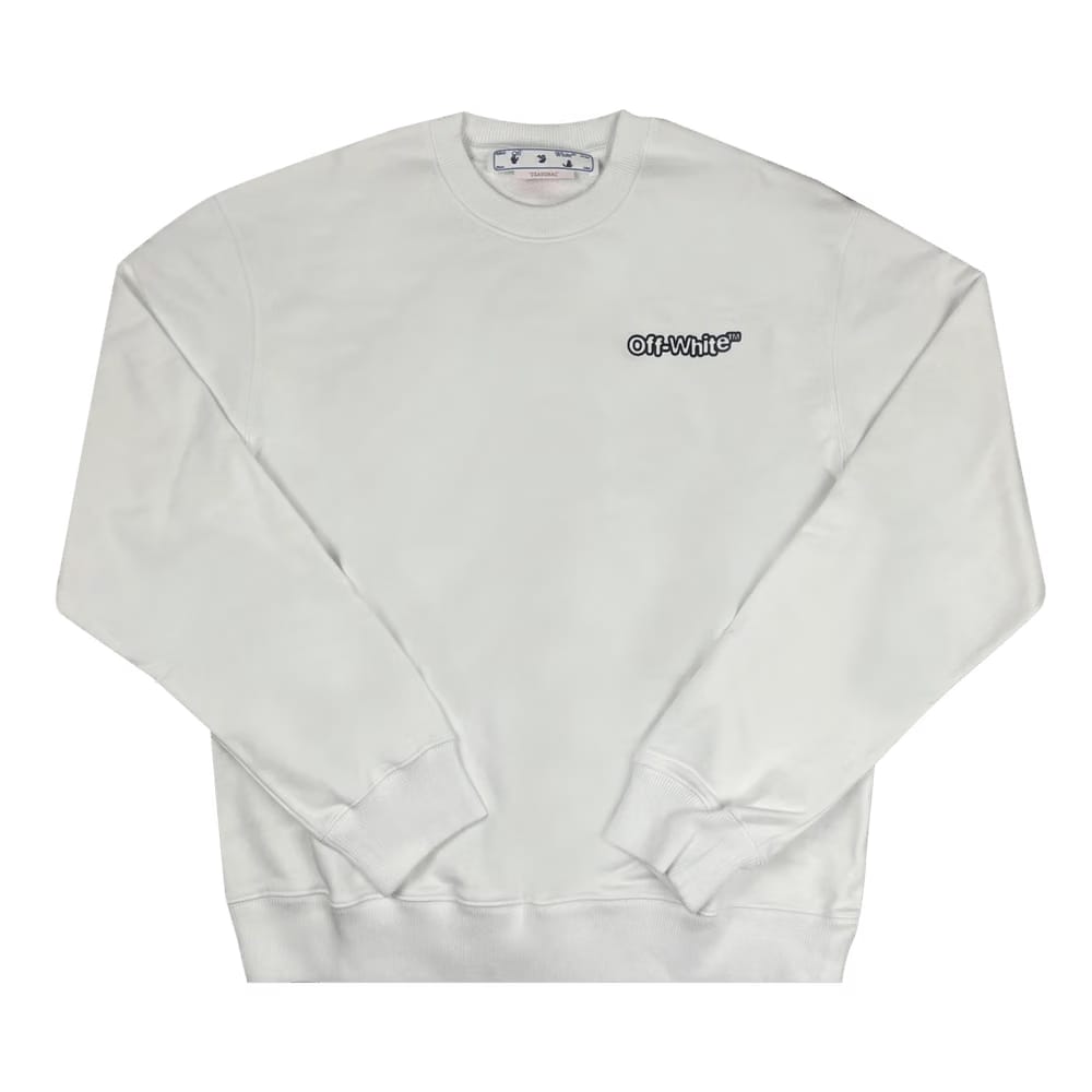 Off-White TM Logo Print Crewneck White/Black