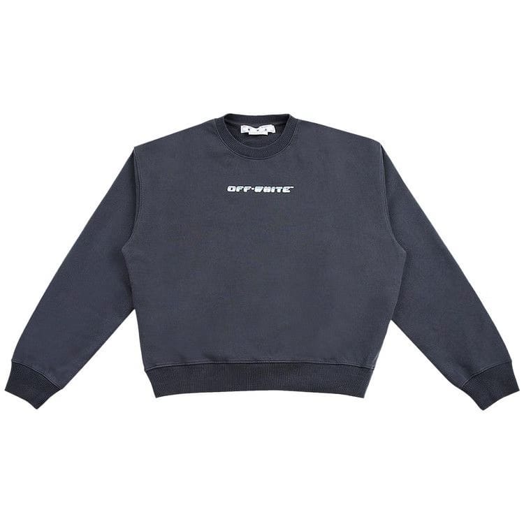 Off-White Between Arrow Over Crewneck Outerspace White