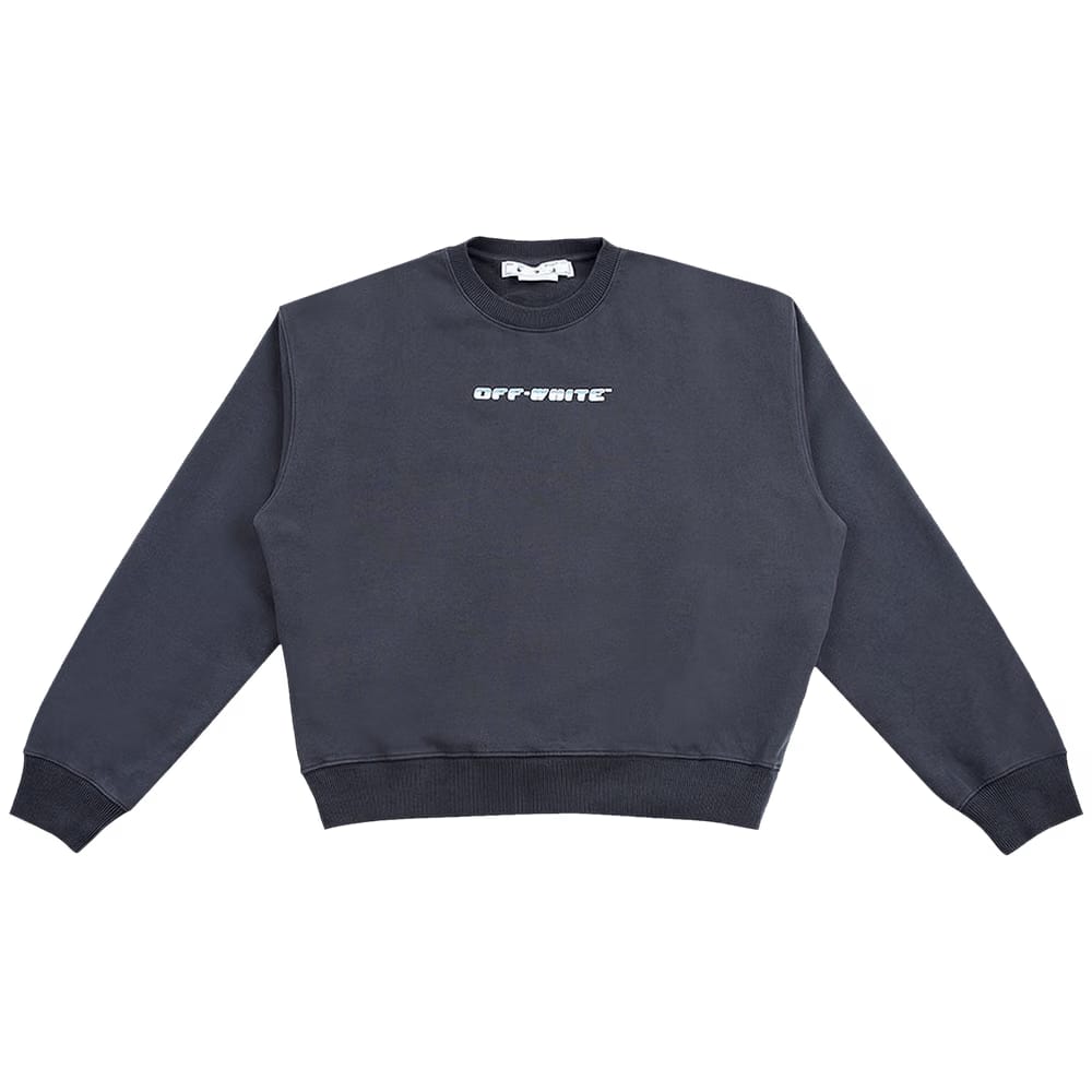 Off-White Between Arrow Over Crewneck Outerspace White