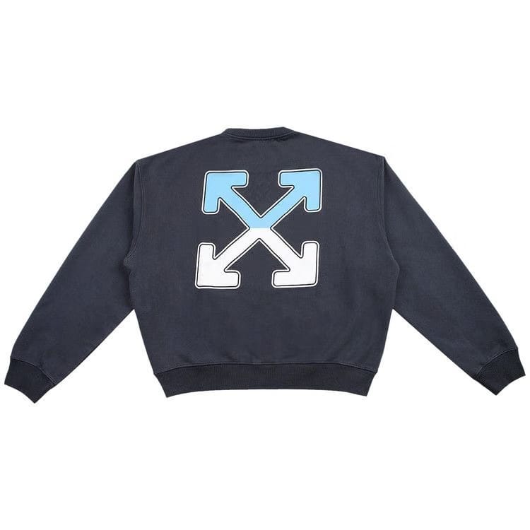 Off-White Between Arrow Over Crewneck Outerspace White