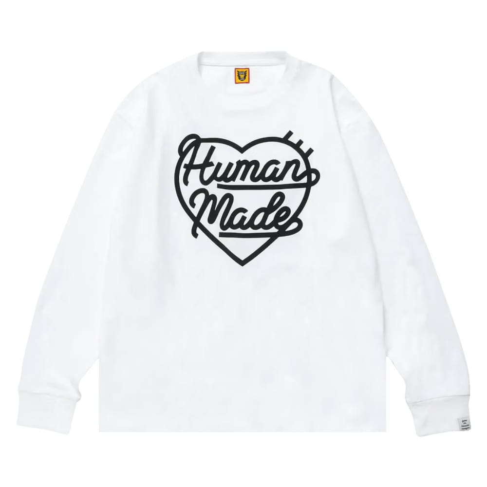 Human Made Heart Long-Sleeve T-Shirt White