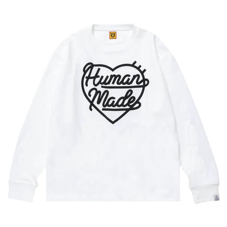 Human Made Heart Long-Sleeve T-Shirt White