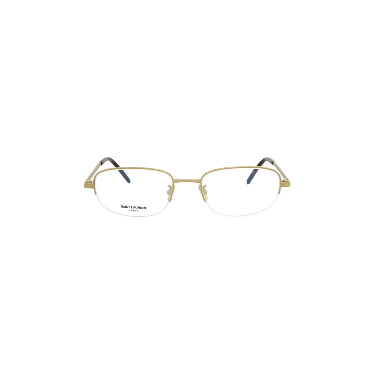 Saint Laurent Round Frame Sunglasses Gold