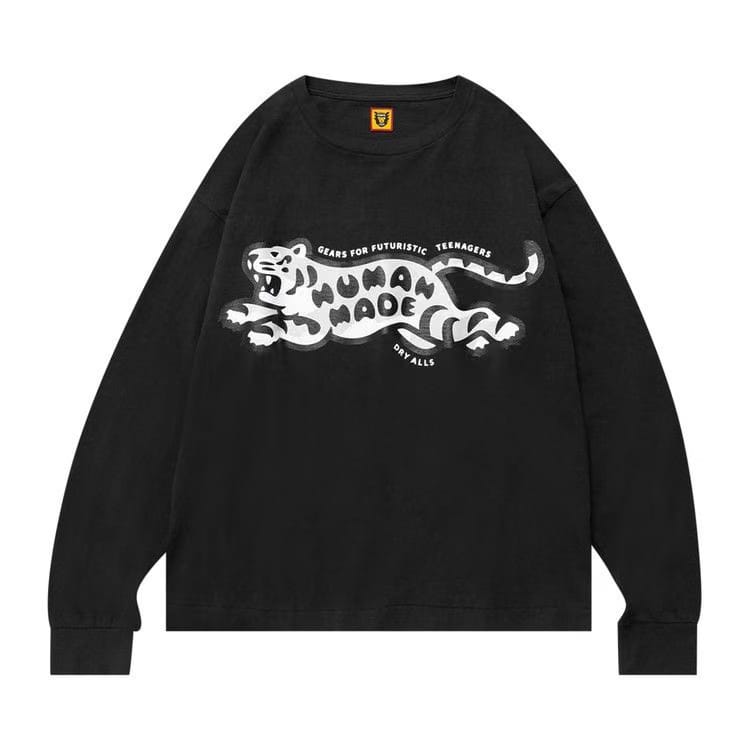 Human Made Tiger Long-Sleeve T-Shirt Black