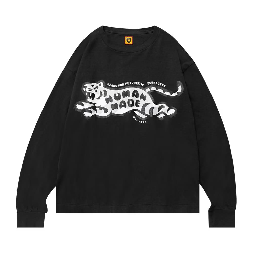 Human Made Tiger Long-Sleeve T-Shirt Black